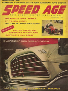 SPEED AGE 1959 MAR - BETTENHAUSEN, CHRYSLER 300 E, DODGE, PHOENIX, BOB RUSSO*